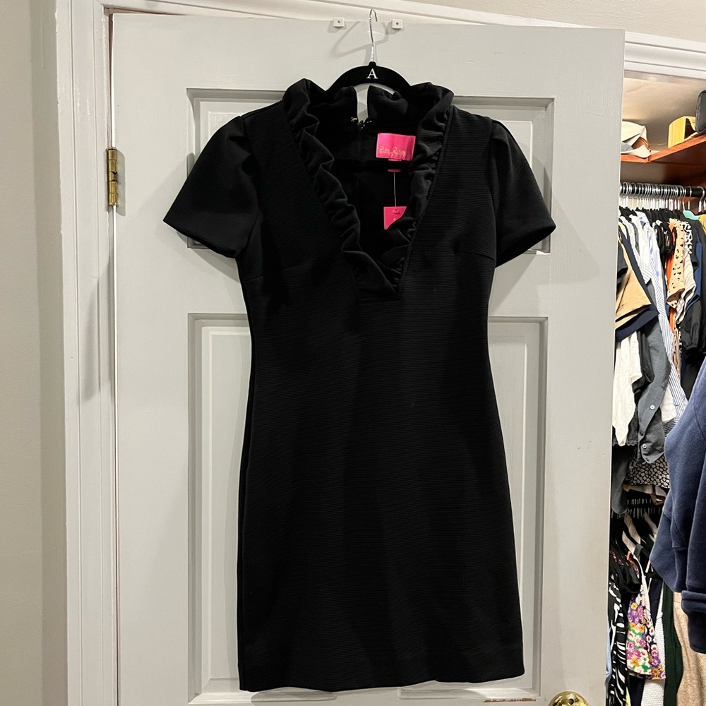 Lilly Pulitzer Short Sleeve Navy Tisbury Dress